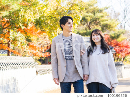 Travel young couple 100196856