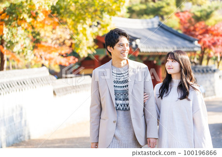 Travel young couple 100196866