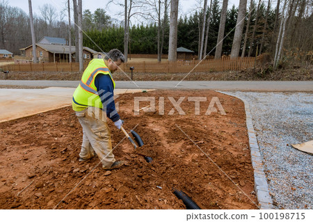 Installing drainage system requires proper planning reduce soil erosion and flooding. 100198715