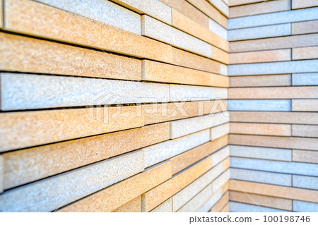 Exterior wall with stone pattern siding, Tokyo Exterior wall with stone pattern siding, Tokyo 100198746