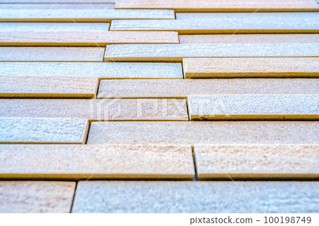 Exterior wall with stone pattern siding, Tokyo Exterior wall with stone pattern siding, Tokyo 100198749