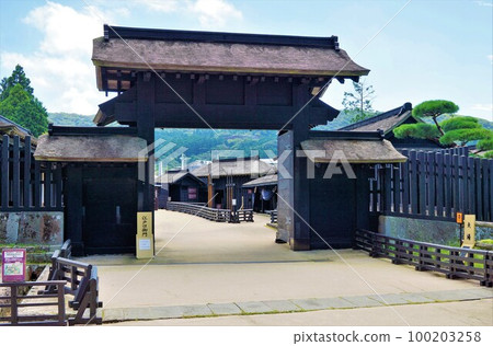 箱根舊東海道箱根檢查站遺址的風景 箱根舊東海道箱根檢查站遺址的風景 100203258