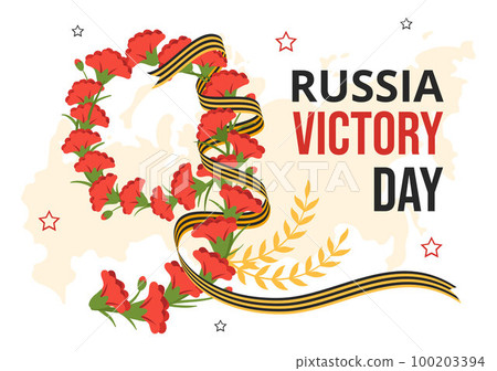 Russian Victory Day on May 9 Illustration with Medal Star Of The Hero and Great Patriotic War in Flat Cartoon Hand Drawn for Landing Page Templates Russian Victory Day on May 9 Illustration with Medal Star Of The Hero and Great Patriotic War in Flat Cartoon Hand Drawn for Landing Page Templates 100203394