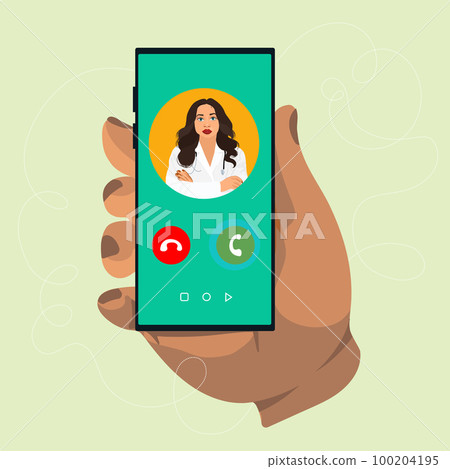 Medical personnel team, character of doctors and nurses wearing a surgical face mask and standing together to fight ills, male and female medical characters set cartoon flat vector illustration. 100204195