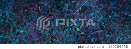 Dark blue and black grunge background illustration rough painted art wallpaper texture design with textured effect pattern in abstract color modern horizontal panorama web banner header backdrop image 100204458