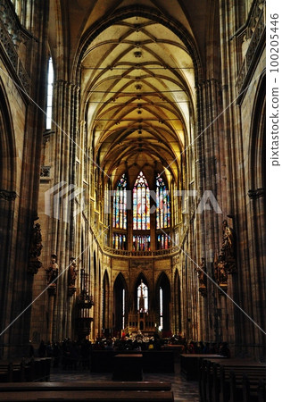 Interior view of St. Vitus Cathedral 100205446