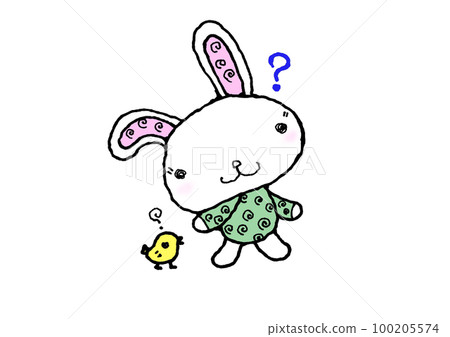 Flying star rabbit_arabesque pattern - Stock Illustration [100205574 ...