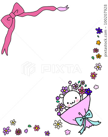 rabbit bouquet frame rabbit bouquet frame 100207928