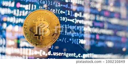 Cryptocurrency concept . The future of money. Computational equipment. Cryptocurrency concept . The future of money. Computational equipment. 100210849