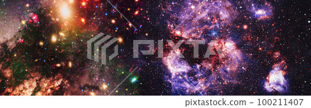 Mystical beautiful space. Unforgettable diverse space background Elements of this image furnished by NASA 100211407