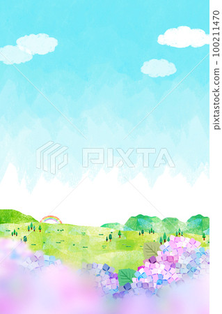 繡球花背景素材背影 繡球花背景素材背影 100211470