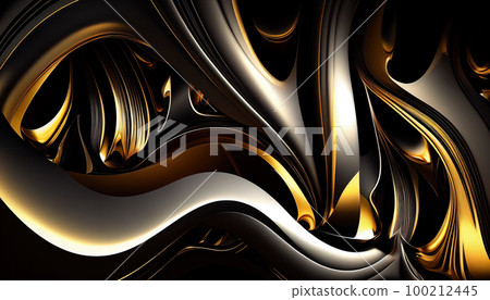 texture of lines and polygons in their greenish and yellow shades of abstract form 100212445