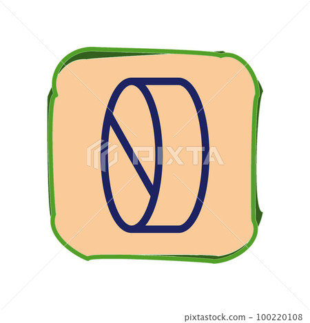 Illustration Vector Graphic of Pill icon Illustration Vector Graphic of Pill icon 100220108