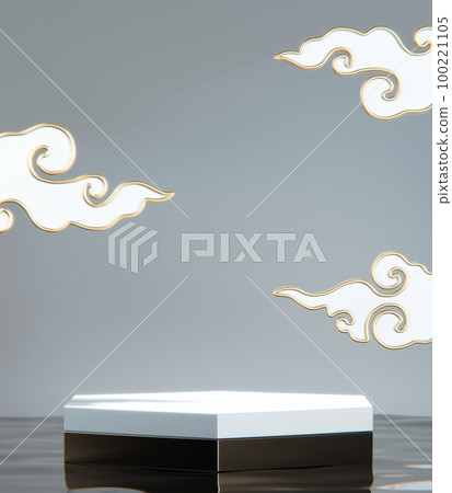 Roman podium white for cosmetic product on background granite white. Roman podium white for cosmetic product on background granite white. 100221105