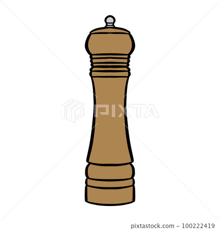 illustration of pepper mill 100222419