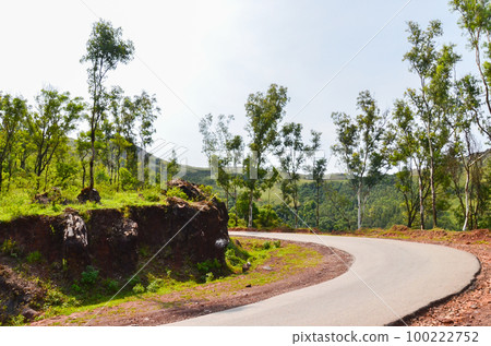Mullayangiri range of mountains in Chikmagalur, India 100222752