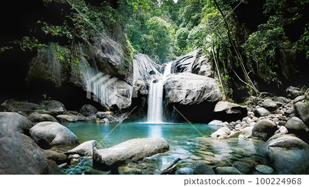Waterfall, basin, background material 100224968