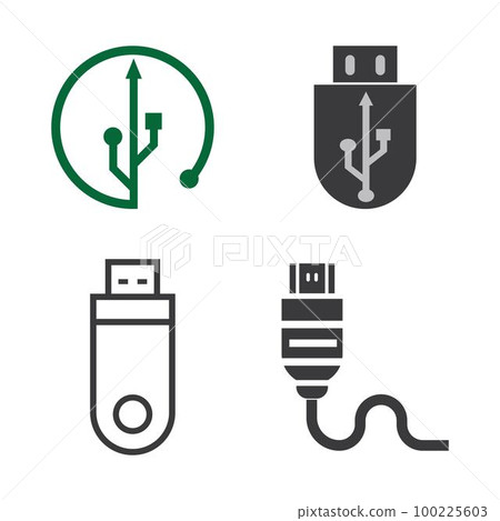 USB data transfer logo USB data transfer logo 100225603