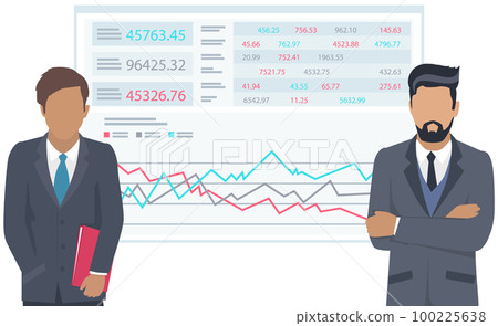 Successful business project presentation, company strategy planning, statistics indicators analysis Successful business project presentation, company strategy planning, statistics indicators analysis 100225638