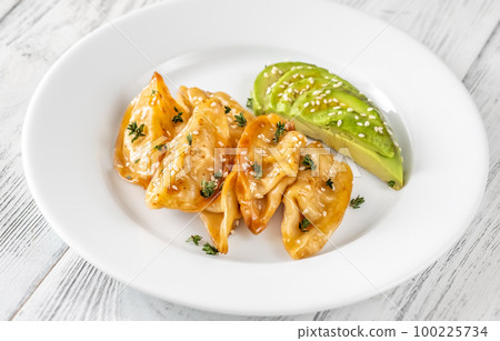 Portion of gyoza 100225734