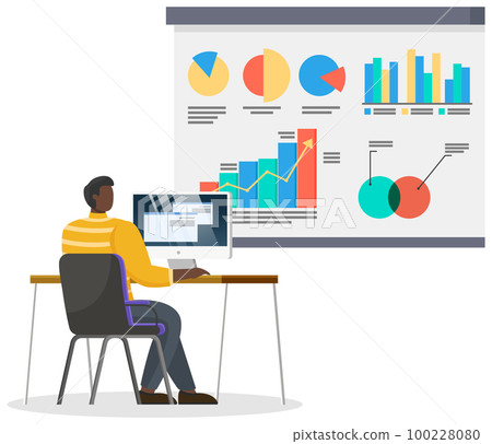 Successful business project presentation, company strategy planning, statistics indicators analysis Successful business project presentation, company strategy planning, statistics indicators analysis 100228080