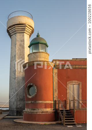 Two older lighthouses, El Cotillo, Fuerteventura 100228656