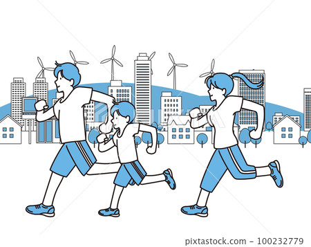 Jogging running sports material 100232779