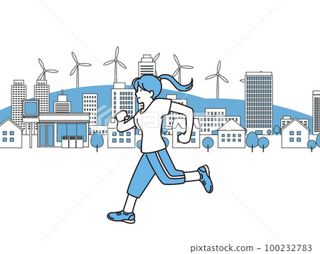 慢跑跑步運動材料 100232783