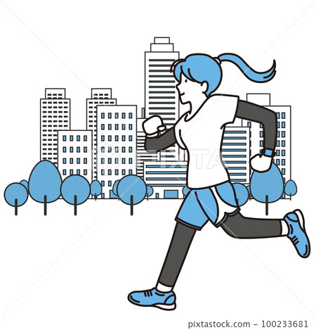 慢跑跑步運動材料 100233681