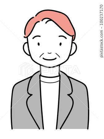 Smiling middle-aged man upper body 100237170