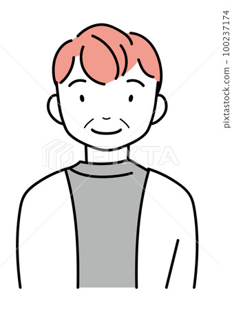 Smiling middle-aged man upper body 100237174