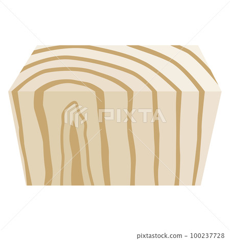 Piece of wooden plank with texture vector illustration Piece of wooden plank with texture vector illustration 100237728