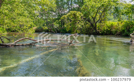 Kushiro River headwaters for canoeing in early summer 100237979