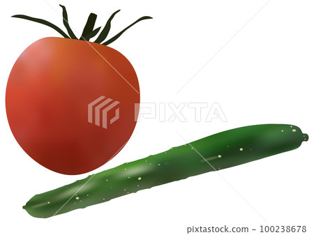 One "cucumber" and one "ripe cherry tomato" One "cucumber" and one "ripe cherry tomato" 100238678