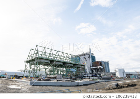 建設中的御前崎港生物質發電廠、 100239418