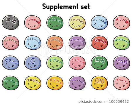 Supplement character illustration set 100239452