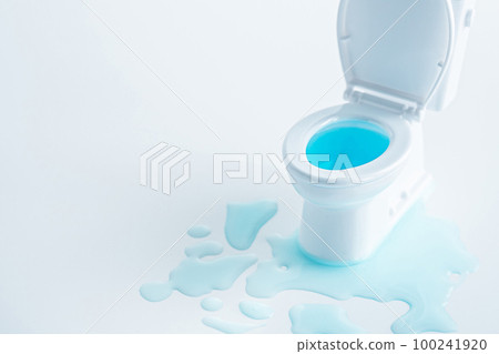 Toilet water leak Photo material Toilet water leak Photo material 100241920