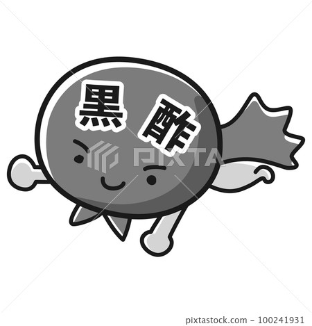黑醋英雄人物插畫（黑白） 100241931