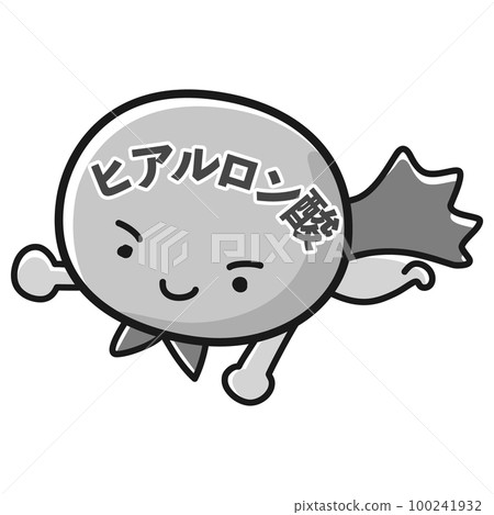 玻尿酸英雄人物圖解（黑白） 100241932