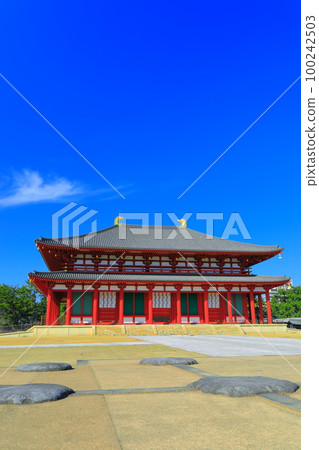 [Nara Prefecture] Kofuku-ji Temple (Chukondo) in sunny weather 100242503