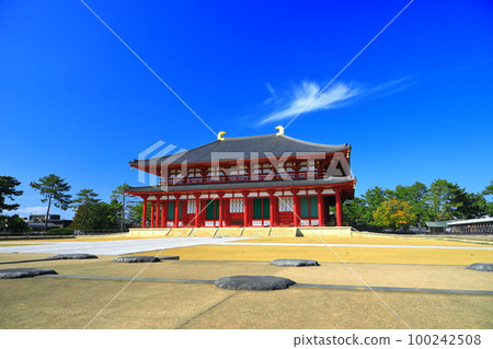 [Nara Prefecture] Kofuku-ji Temple (Chukondo) in sunny weather 100242508