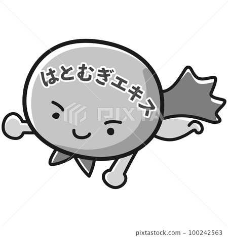 Hatomugi 提取英雄人物插圖(黑色和白色) Hatomugi 提取英雄人物插圖(黑色和白色) 100242563