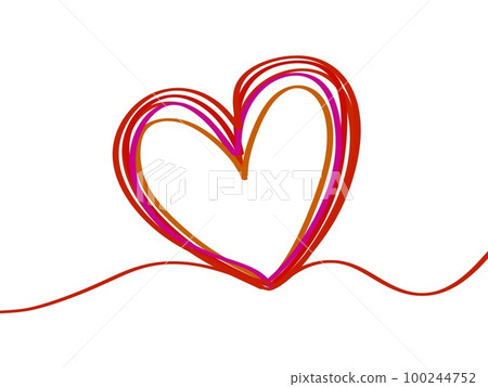 Handwritten heart Handwritten heart 100244752