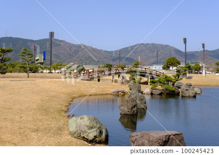 Tsuruga Comprehensive Athletic Park Pond in Fukui Prefecture 100245423