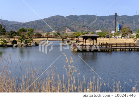 Tsuruga Comprehensive Athletic Park Pond in Fukui Prefecture Tsuruga Comprehensive Athletic Park Pond in Fukui Prefecture 100245446