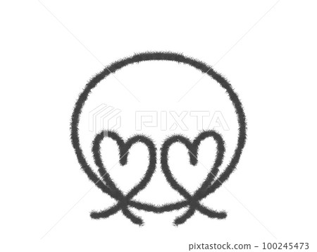 Handwritten couple heart 100245473