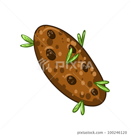 Cannabis biscuits. vector biscuits with marijuana. Legalize 100246120