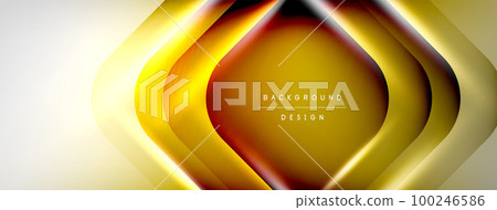 Shadow lines vector techno banner and light effects. Techno Illustration For Wallpaper, Banner, Background, Card, Book Illustration, landing page 100246586