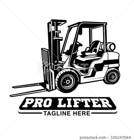 Forklift vector illustration, perfect for Equipment Store and Rental Company 100247064