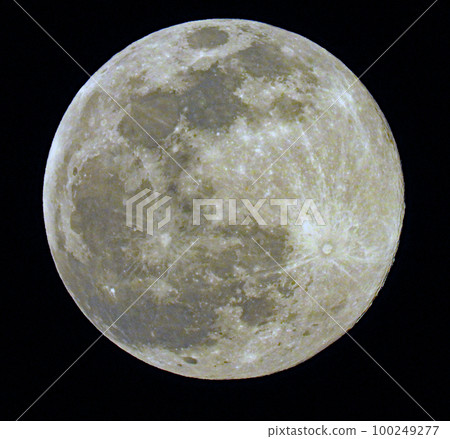 March Full Moon Worm Moon Crater [Tycho] Moon Sea 100249277